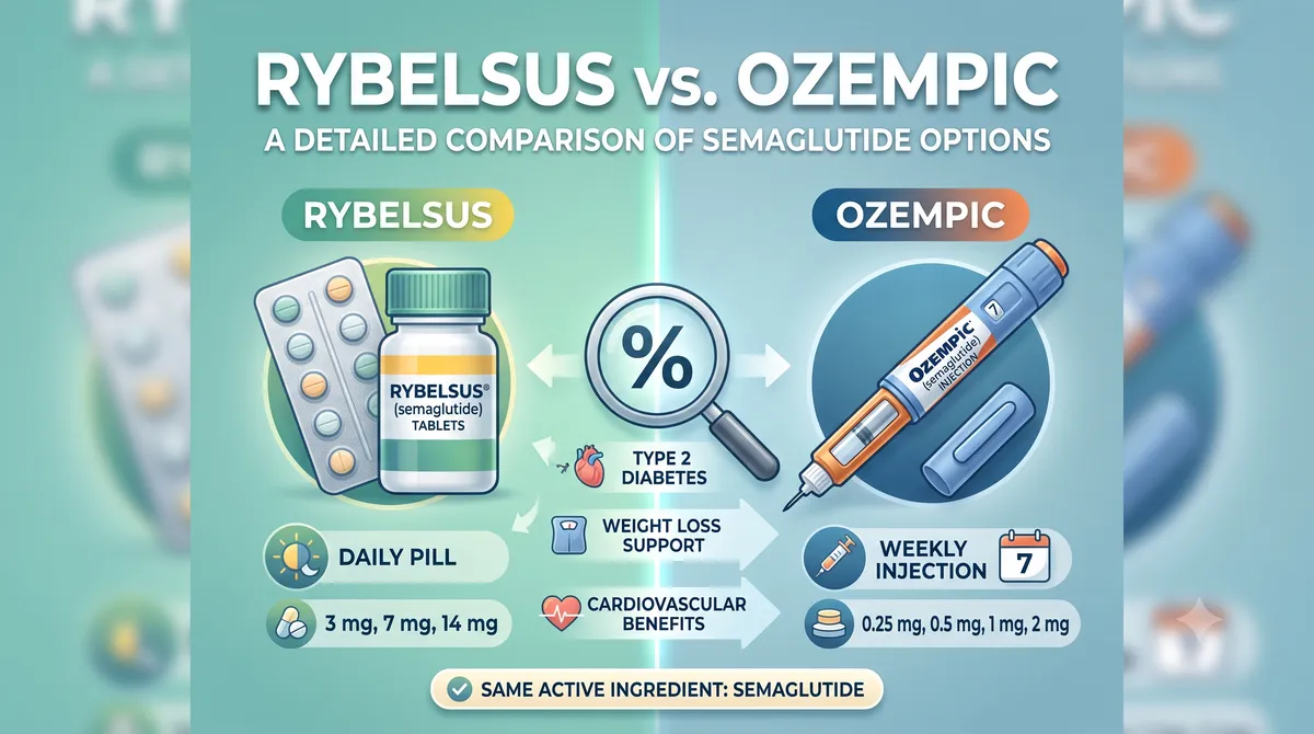 Rybelsus vs. Ozempic: A Detailed Comparison of Semaglutide Options 5 Rybelsus vs. Ozempic- A Detailed Comparison of Semaglutide Options