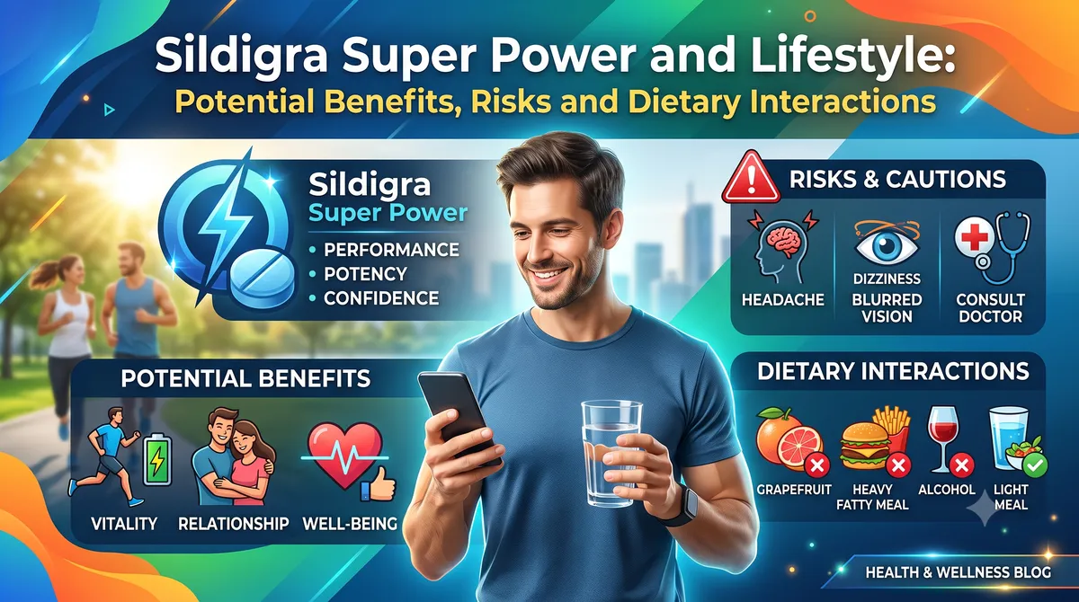Sildigra Super Power and Lifestyle: Potential Benefits, Risks, and Dietary Interactions 2 Sildigra Super Power and Lifestyle Potential Benefits Risks and Dietary Interactions